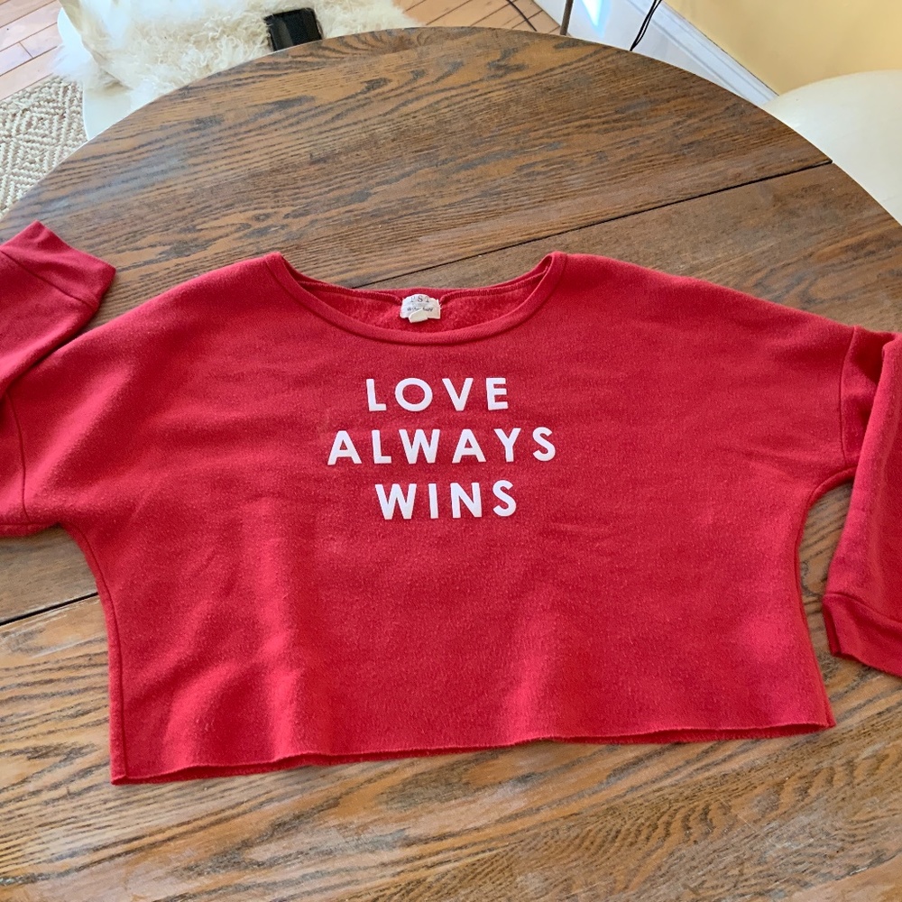 PST LOS ANGELES cropped sweatshirt/xl